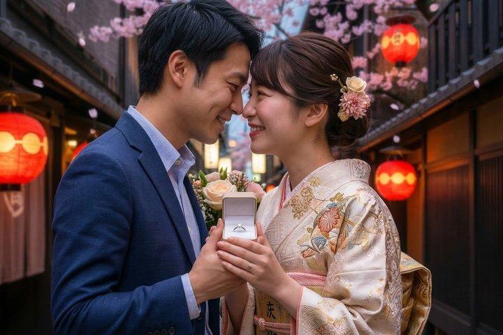 Kyoto Surprise Proposal Photoshoot with Professional Photographer