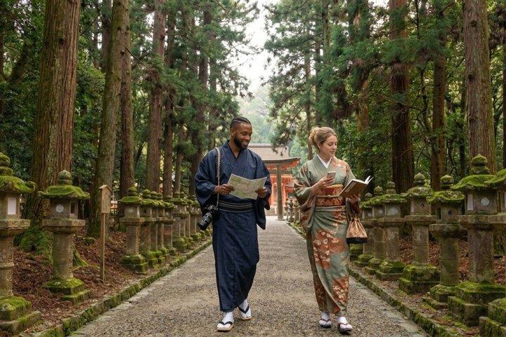 Servizio fotografico autentico Nara Park : momenti magici con cervi sacri