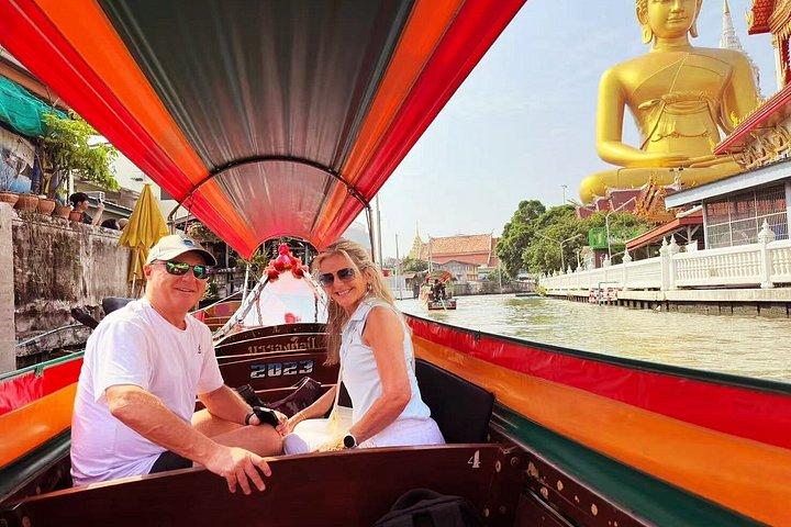 2-timers Bangkok Canal Tour Big Buddha og lokalt liv ved Longtail
