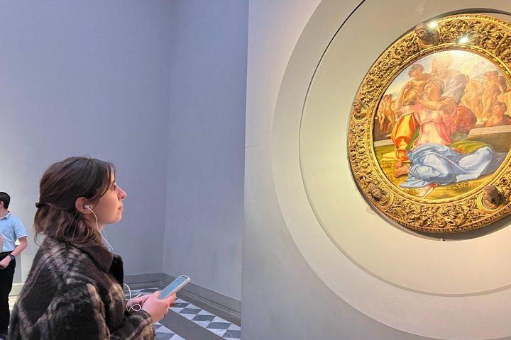 Galería de los Uffizi: visita autoguiada con la aplicación y Museo de la Academia opcional