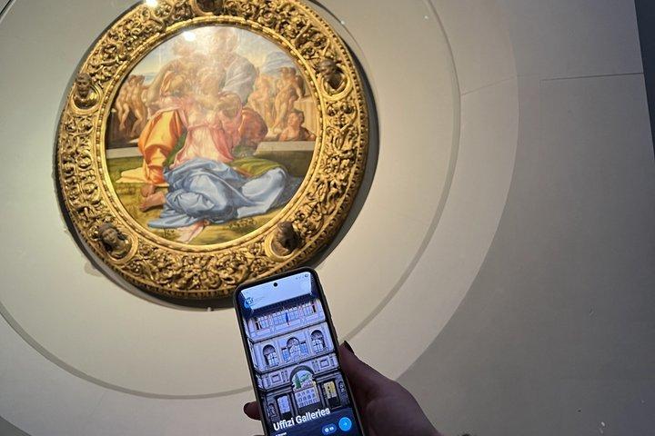 ウフィツィ美術館：セルフガイドアプリ訪問とオプションのアカデミア美術館