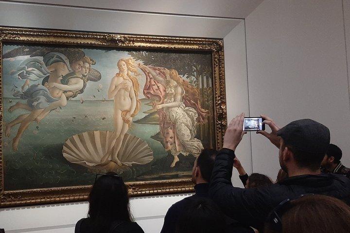 ウフィツィ美術館：セルフガイドアプリ訪問とオプションのアカデミア美術館