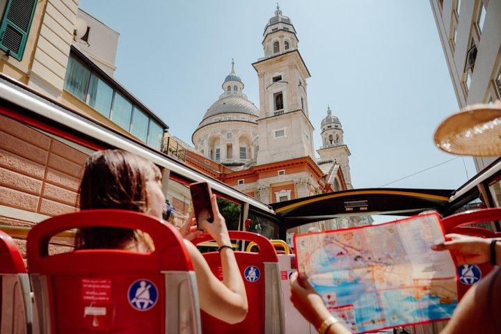 Visite en bus ouvert de Gênes avec Live Guide