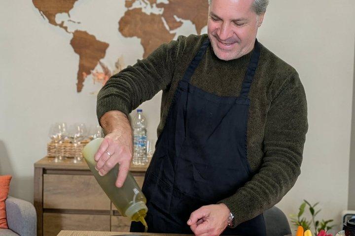 Clase de cocina Nafplio, cata de vinos y almuerzo