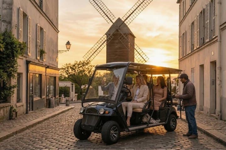 Private Golf Cart Experience in Montmartre Hidden Gems