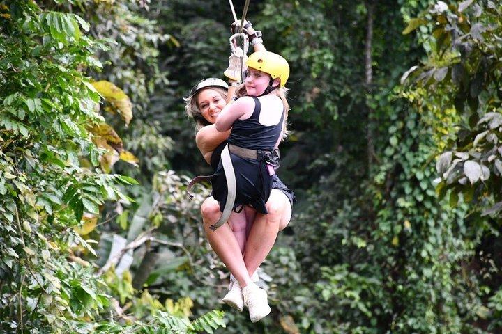 Tour della zipline e del cioccolato al caffè La Fortuna