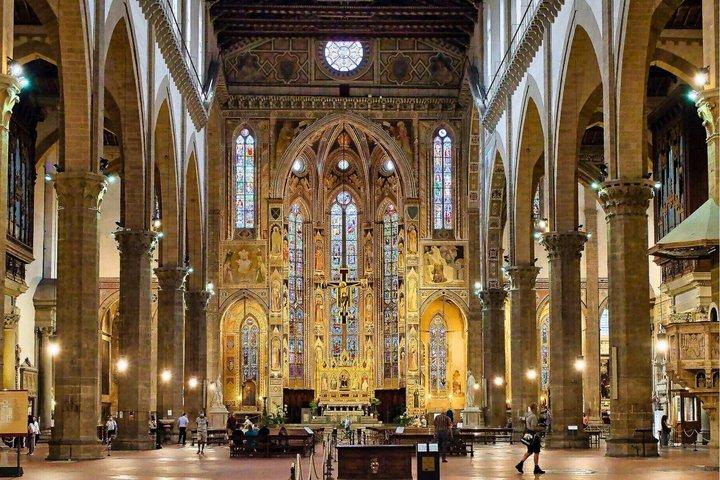 Entrada a la Basílica de Santa Croce de Florencia