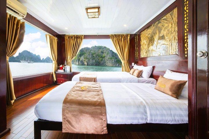 Entdecken Sie Bai Tu Long Bay auf Boutique Cruise 2D1N von Hanoi aus