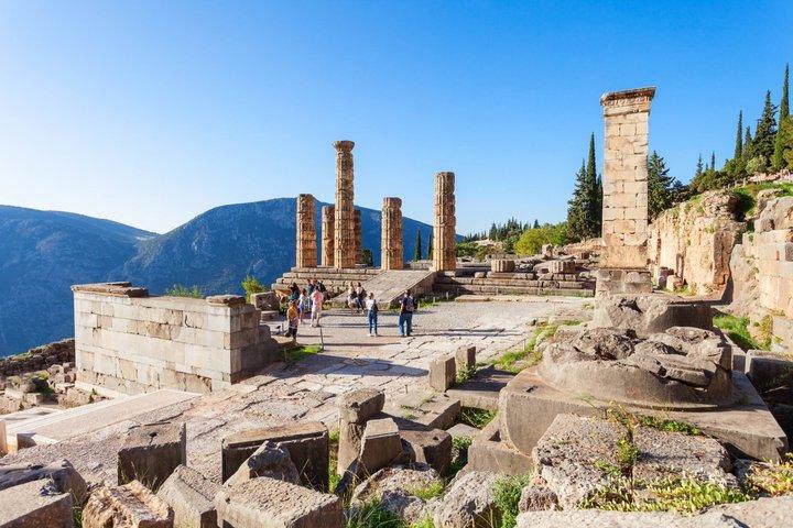 Athene : Delphi Kleine groepsrondleiding Heiligdom van Apollo en Arachova