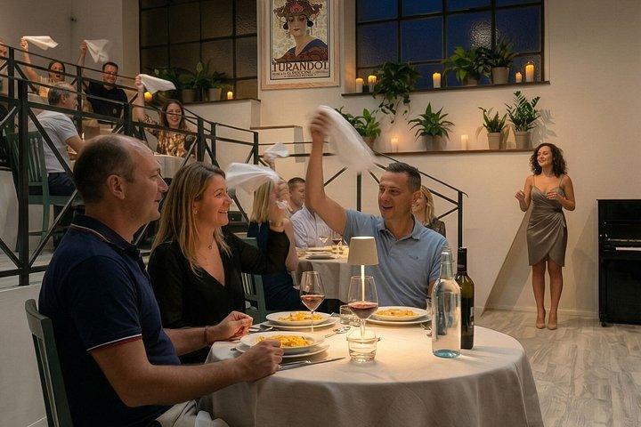 Rome Dinner Show with Live Opera & Pasta Live Cooking Experience