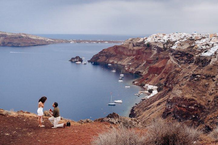 Authentic Proposal Photography Experience in Santorini & Transfer