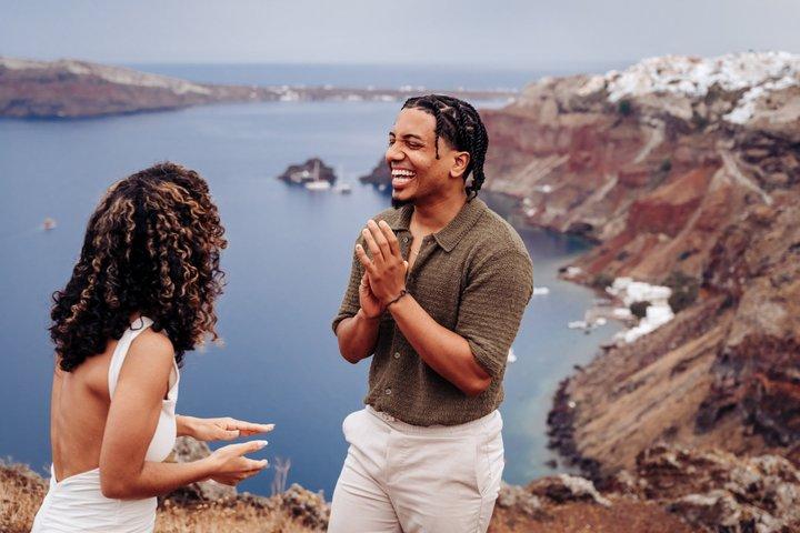 Authentic Proposal Photography Experience in Santorini & Transfer