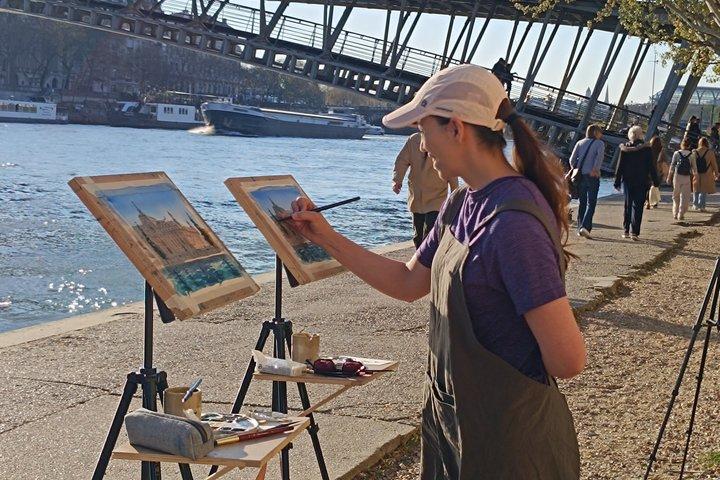 Paris Aquarel Workshop – Skab din egen indrammet Paris souvenir