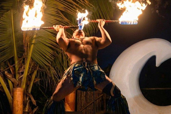 オアフ島:マウカ戦士ルアウ、ラム酒テイスティング、ドールプランテーションツアー