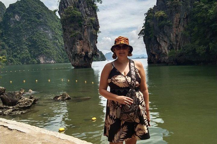 クラビからロングテールボートでジェームズボンド島へ