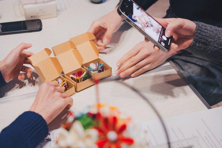 Tsumami Zaiku (Kanzashi) making Workshop in Abeno Osaka