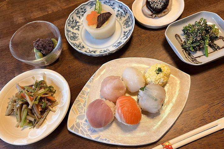 禅宗ベジタリアン精進料理と寿司料理