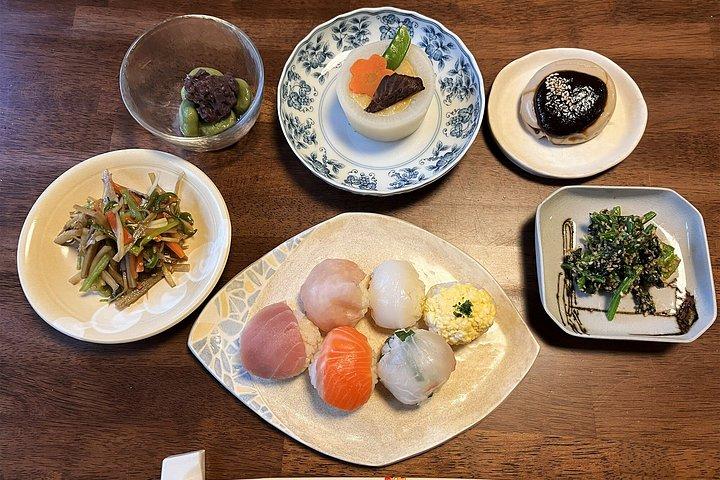 禅宗ベジタリアン精進料理と寿司料理