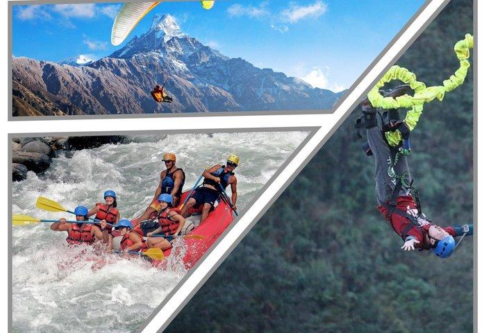 Kathmandu–Pokhara 3 - Tagesabenteuer : Rafting , Paragliding & Bungee