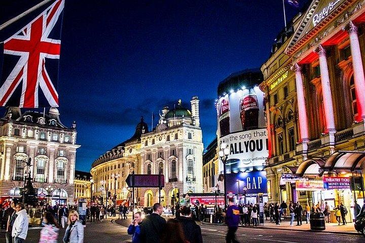 送迎付きブラックキャブによるロンドンのプライベートイルミネーションツアー