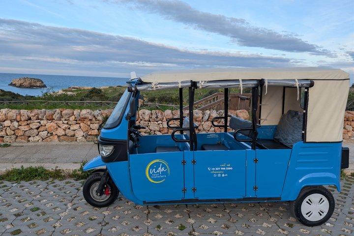 Electric tuk tuk excursion in Polignano a mare