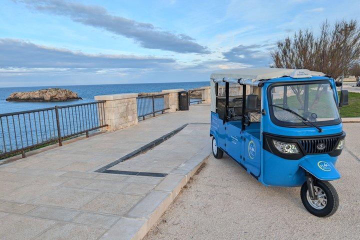 Electric tuk tuk excursion in Polignano a mare