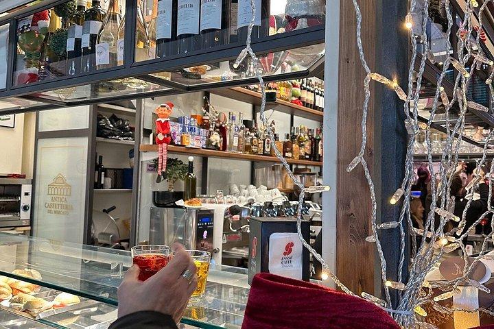 フィレンツェ食文化ツアーサンタンブロージョ市場試食