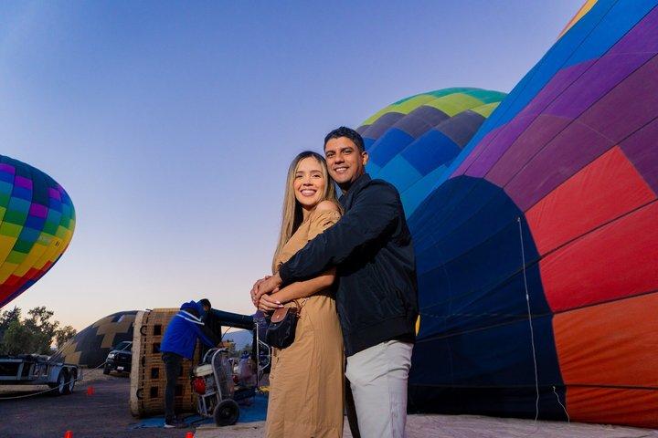 Balloon Flight + Breakfast in cave + Pick-up in Cdmx /Tour