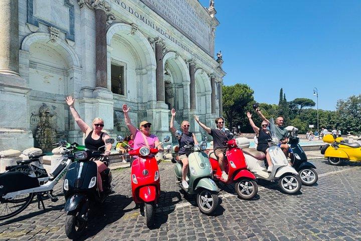 Vespa Food Tour Cozinha romana autêntica e gemas escondidas