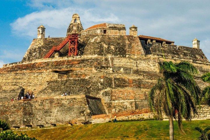 Entrada al Castillo de San Felipe de Barajas en Cartagena