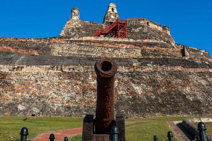 Entrada al Castillo de San Felipe de Barajas en Cartagena