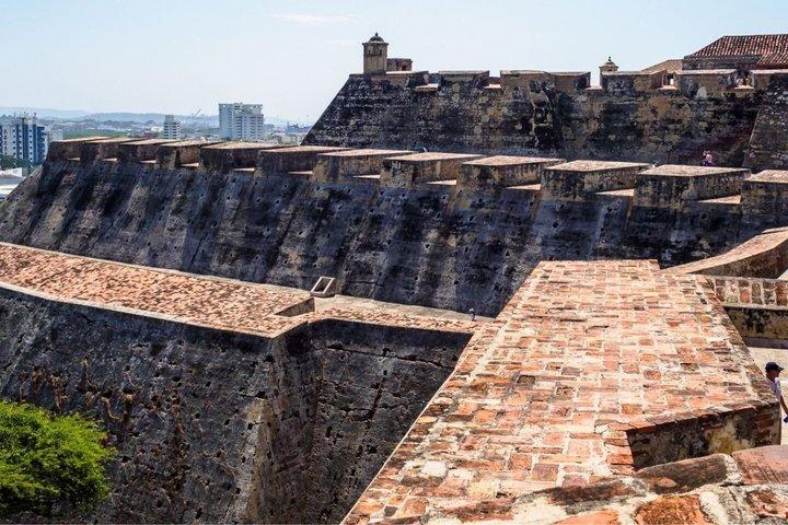 Entrada al Castillo de San Felipe de Barajas en Cartagena