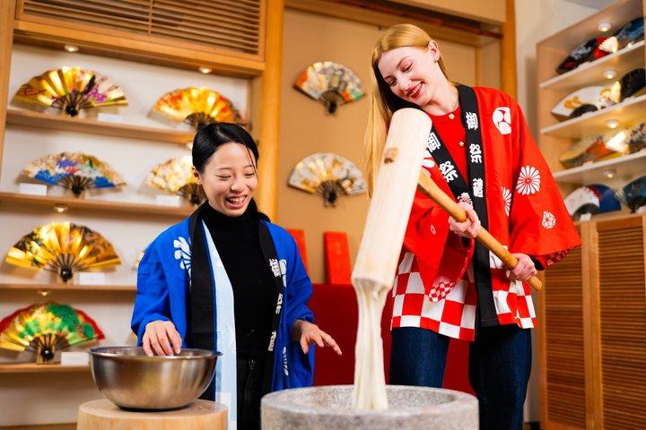 Kyoto Tradicional Mochi Pounding Experience com degustação