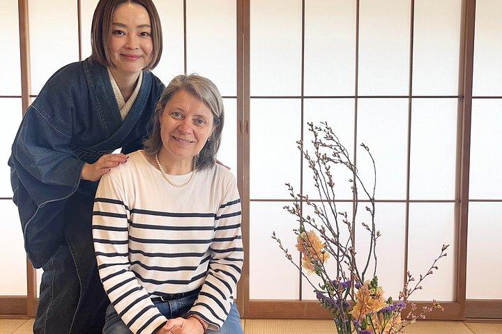 新宿近郊の東京でいけばなウェルネス体験