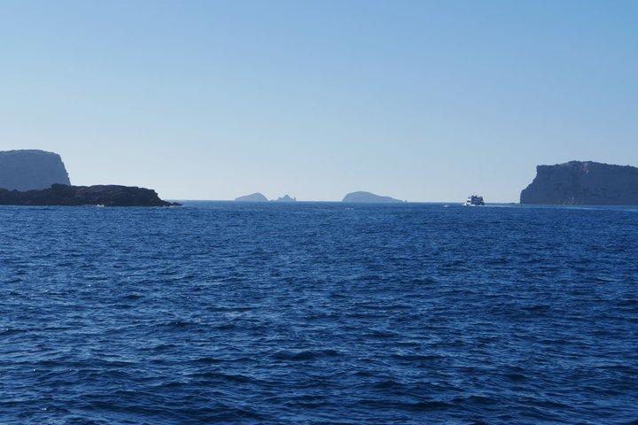 イビサ島：エス ベドラの朝または日没のカタマラン クルーズ