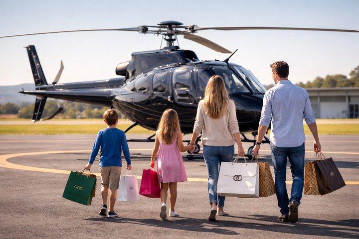 Tour de compras comunes a Woodbury desde Nueva York en helicóptero
