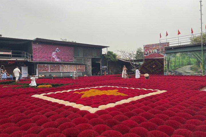 ハノイ発-半日-円錐帽子＆香細工村