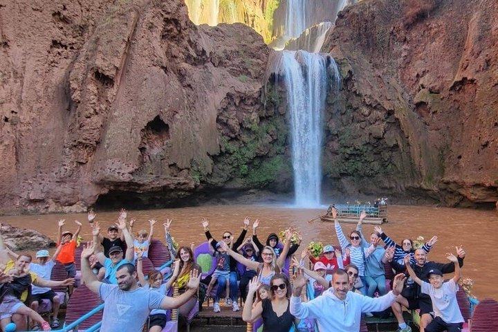 マラケシュからのウーズードの滝の旅：ボート乗り＆オプショナルランチ