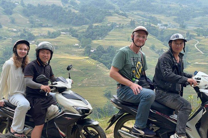 Sapa Mezza Giornata in Moto : Montagne, Terrazze di Riso e Villaggi