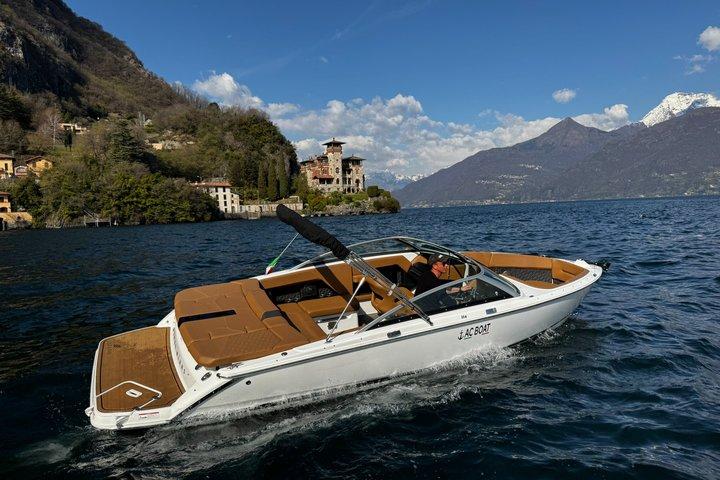 2 horas con lancha motora Bowrider Limousine en el Lago de Como