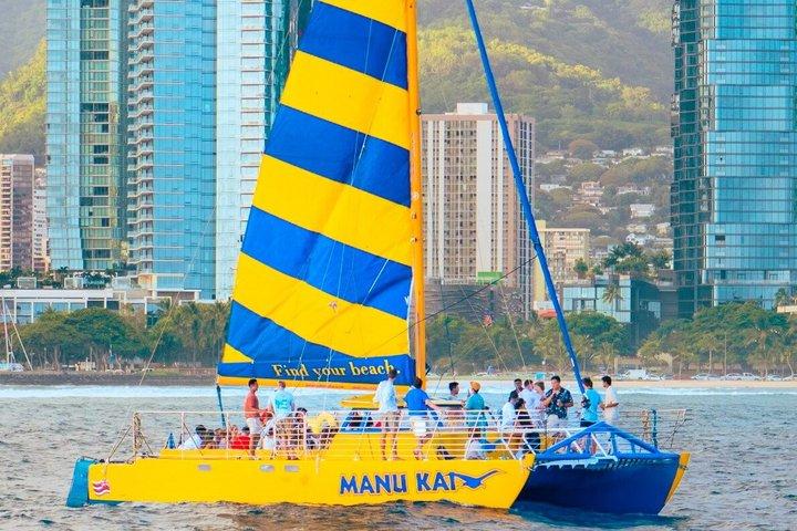 Beautiful 90 Minute Catamaran Sunset Sail with Drinks!