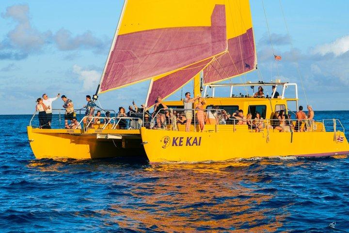 Waikiki Beach Sunset Sail auf Ke Kai Katamaran