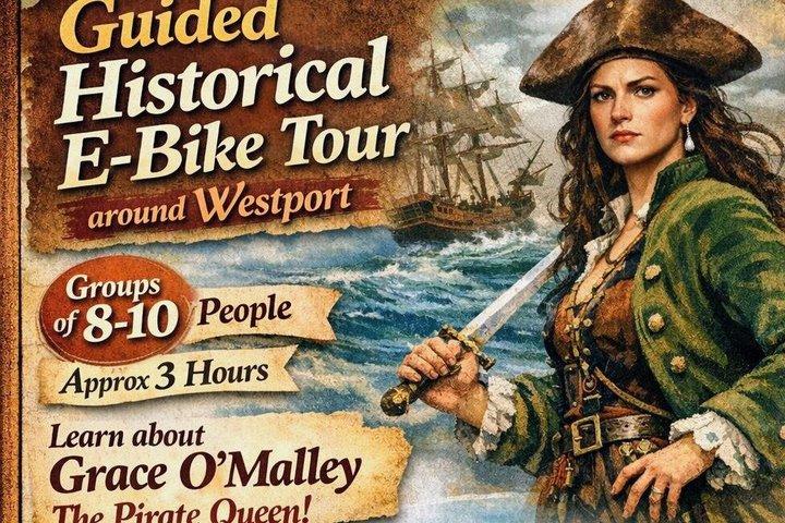EBIKE GUIDED TOUR HERITAGE center & PIRATE QUEEN STORY & LEDGEND （英語）