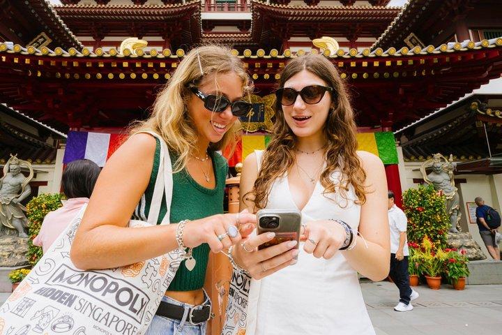 Singapore Treasure Hunt - Juego de monopolio de Chinatown y golosinas locales