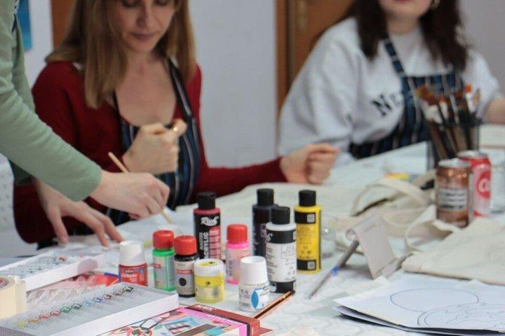 Alicante Ontwerp je eigen Tote Bag Art Workshop