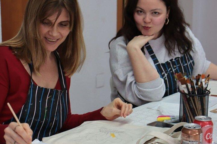Alicante Ontwerp je eigen Tote Bag Art Workshop