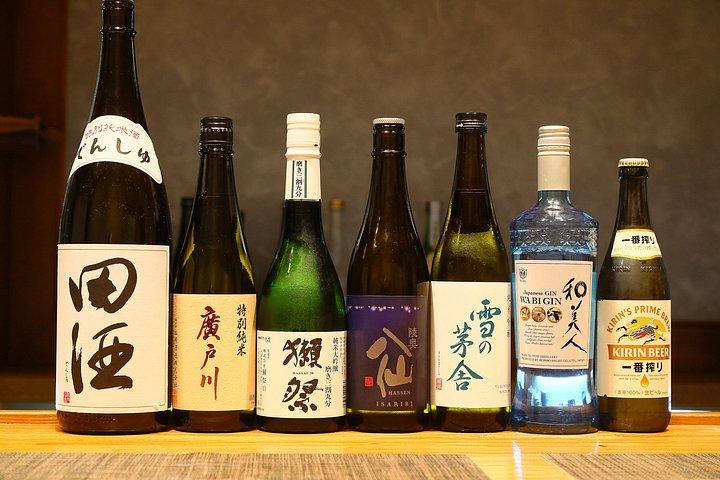 抹茶とお酒で東京のすし作り
