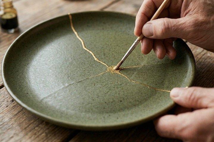 Kyoto Traditionelle Kintsugi Reparatur Erfahrung im Zentrum von Kyoto