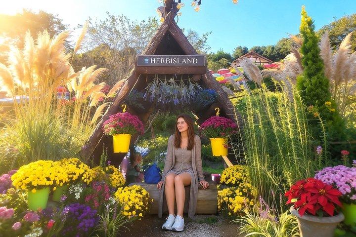 Från Seoul: Dagstur till Pocheon Herb Island och Pigeonang Waterfall