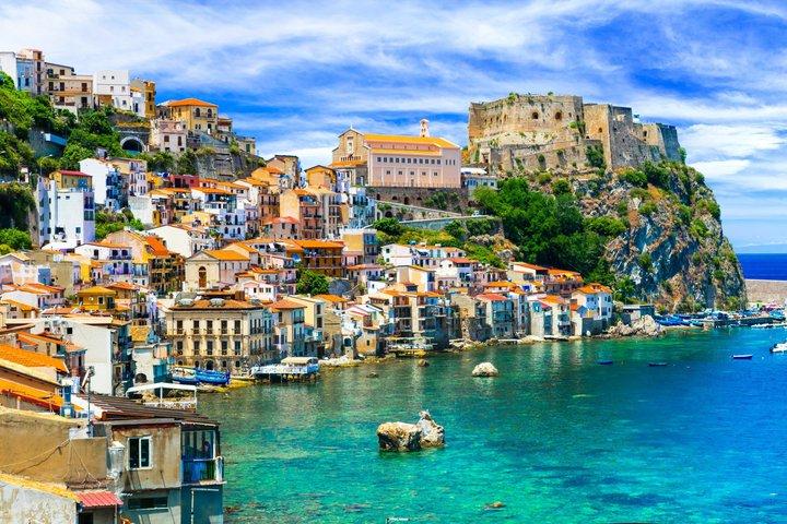 Sicilië Cruise vriendelijke tour Taormina Savoca vanuit Messina Port